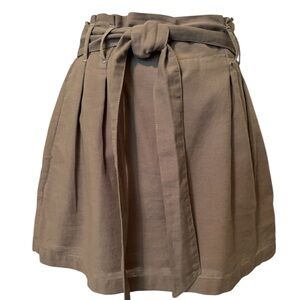 AMERICAN EAGLE Olive Khaki Belted Mini Skirt Size Small